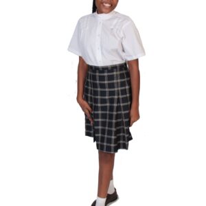 BC/BPS Mandarin short sleeve blouse