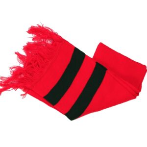 BPS Scarf Red with Bottle Stripes